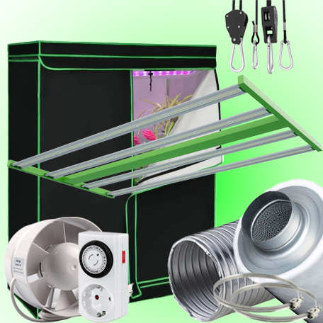 LED GROWBOX SET GP120W+ - 60x120x210cm - sunLight 400W